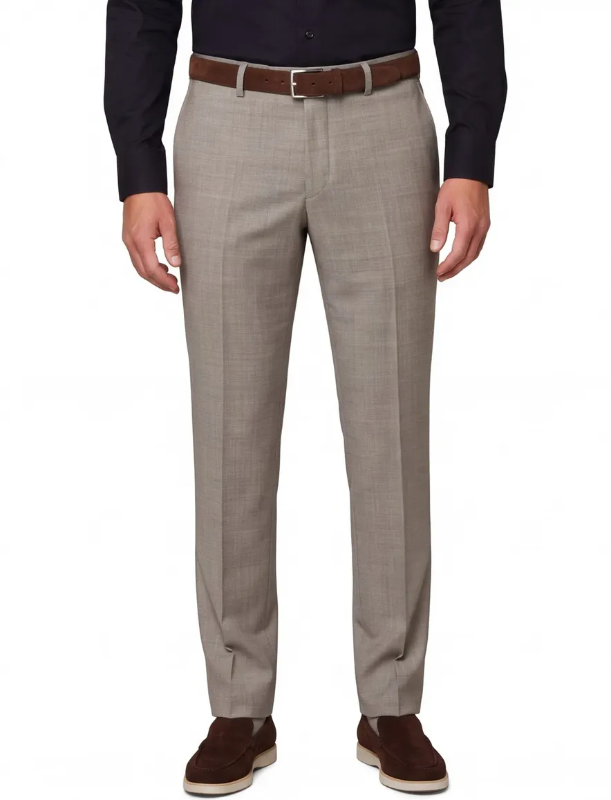 Roy Robson chino grijs scheerwol