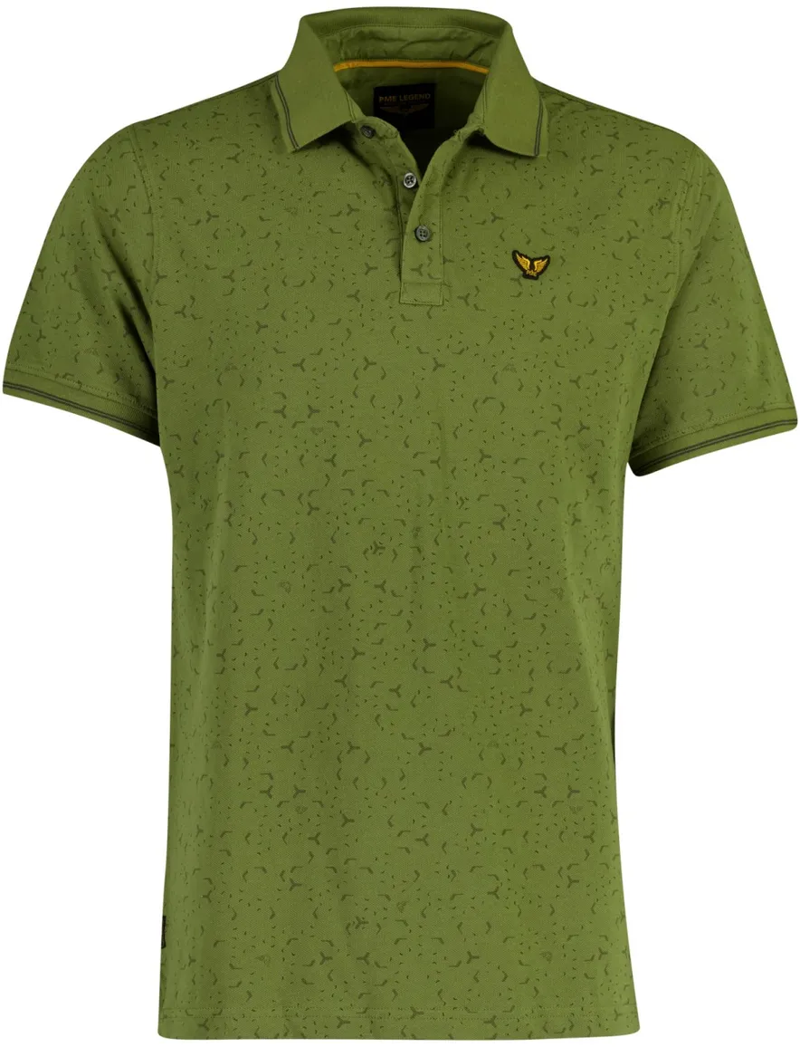 PME Legend polo v-hals bordeaux katoen