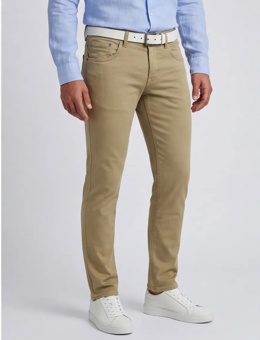PME Legend Tailwheel chino slim fit bruin