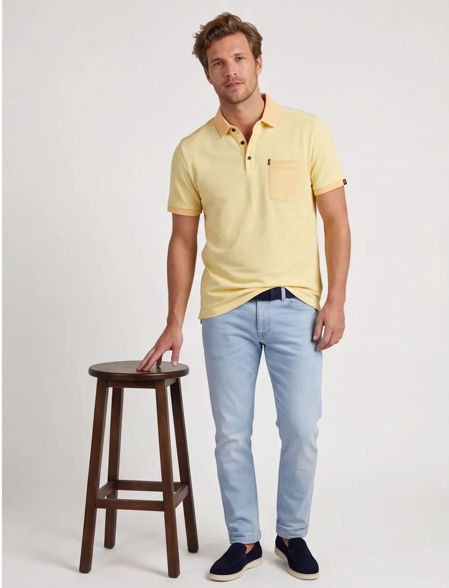 Vanguard Poloshirt V-hals Oranje