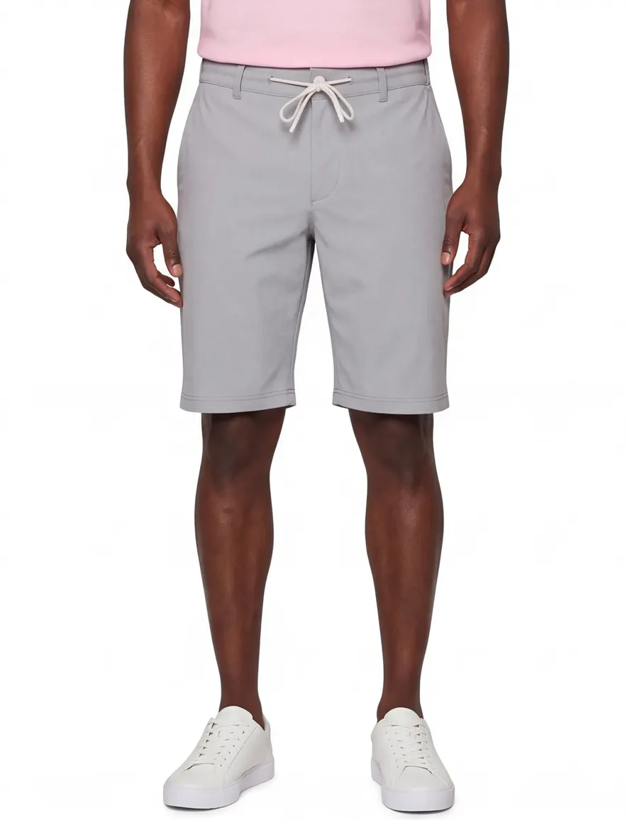 North84 short slim fit grijs
