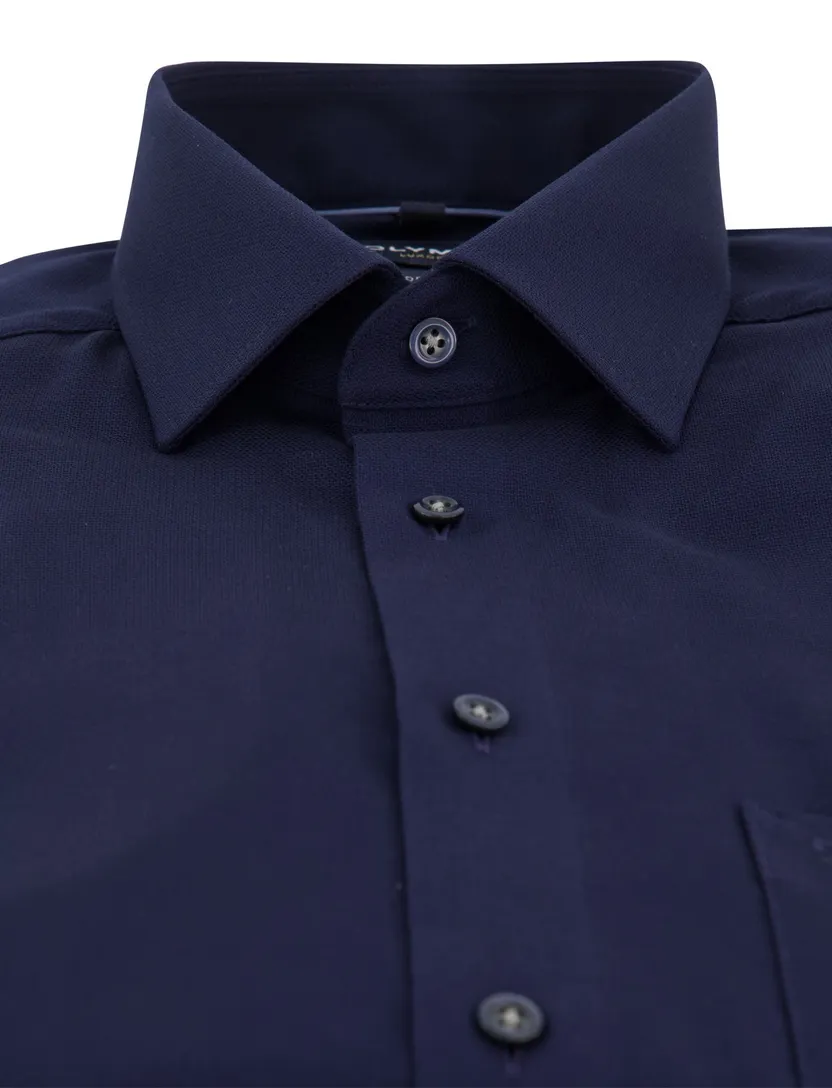 Overhemd Olymp donkerblauw strijkvrij