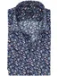 Overhemd Olymp donkerblauw bloemen print