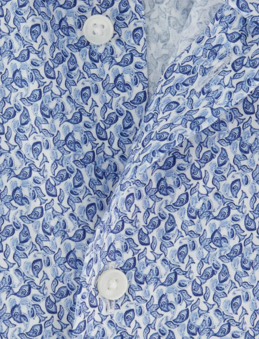 Overhemd Olymp blauw strijkvrij