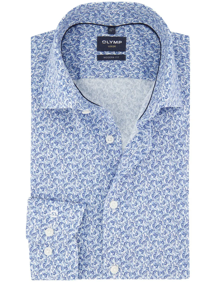 Overhemd Olymp blauw