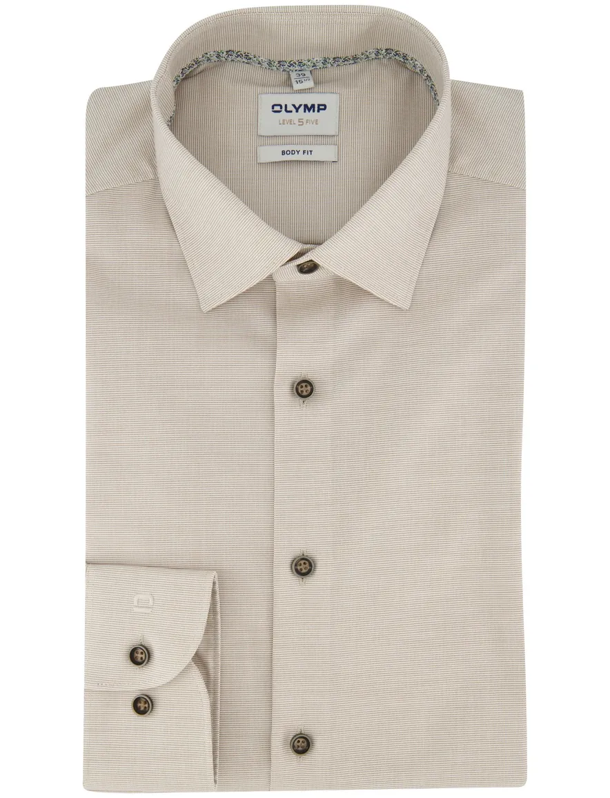 Overhemd Olymp beige