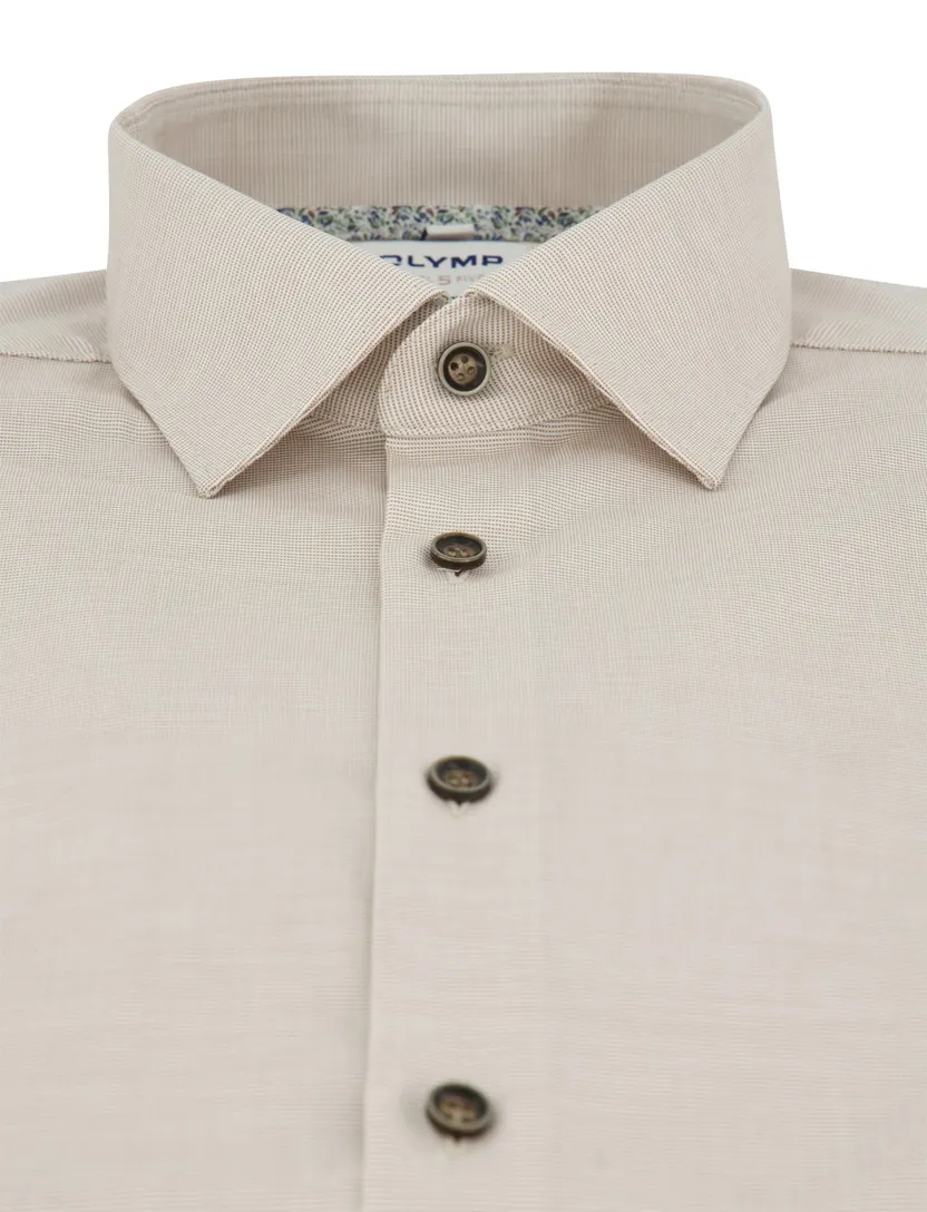 Overhemd Olymp beige slim fit
