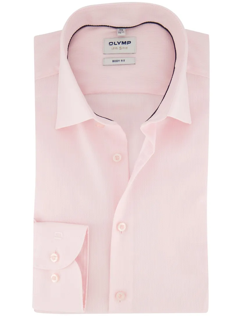 Overhemden Olymp roze slim fit