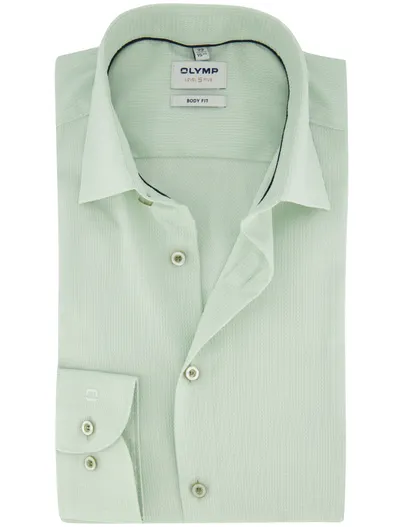 Olymp Overhemd Olymp groen slim fit