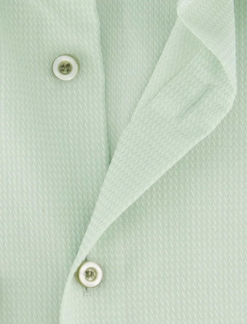 Overhemd Olymp groen slim fit