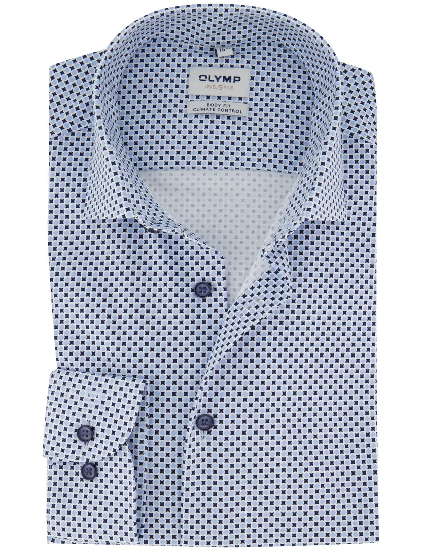 Overhemd Olymp lichtblauw slim fit