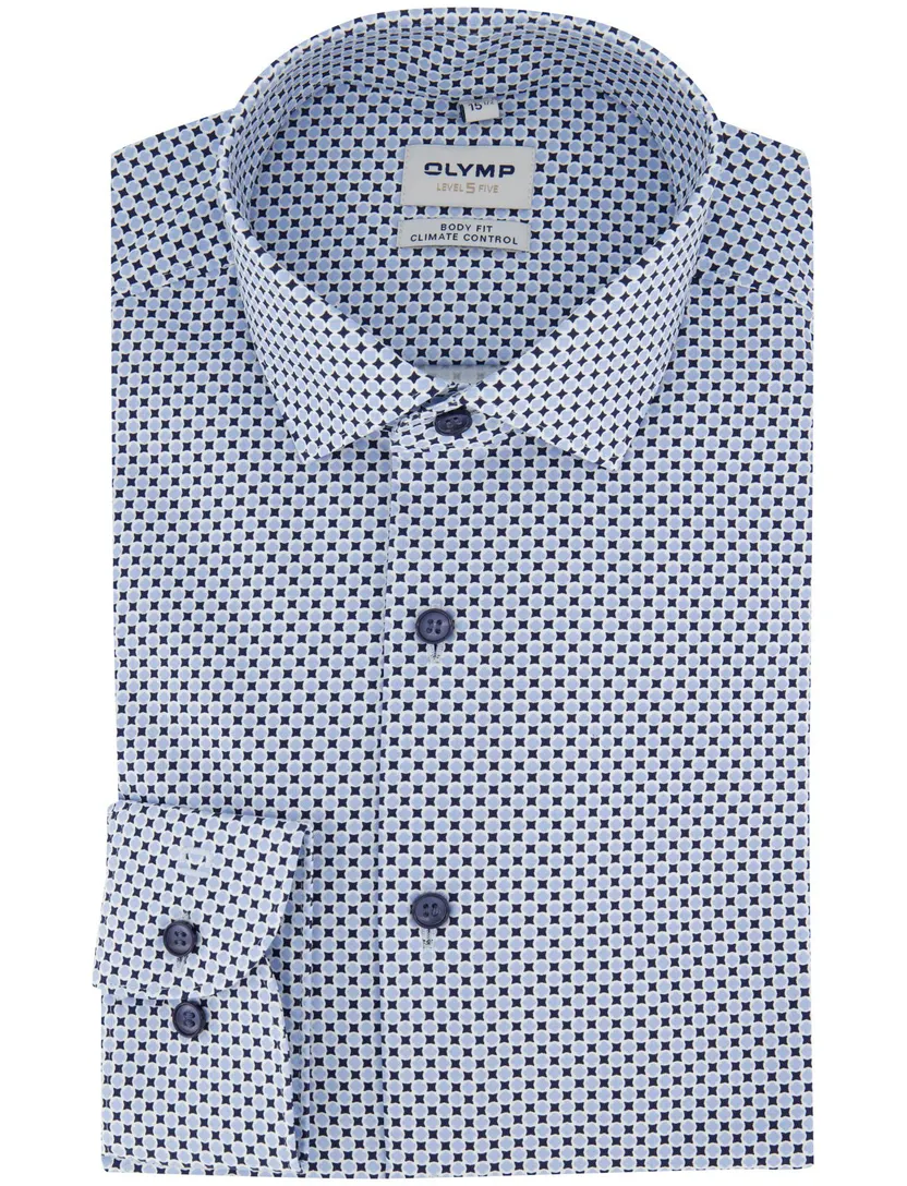 Overhemd Olymp lichtblauw slim fit