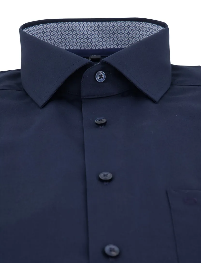 Overhemd Olymp donkerblauw strijkvrij