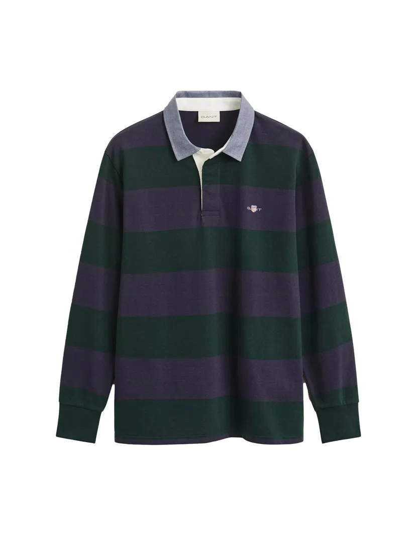 Trui Gant aubergine en groen