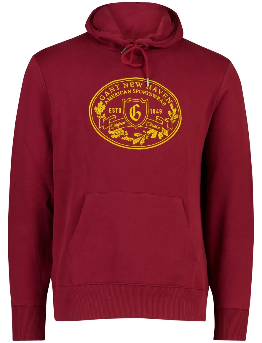 Hoodie Gant rood