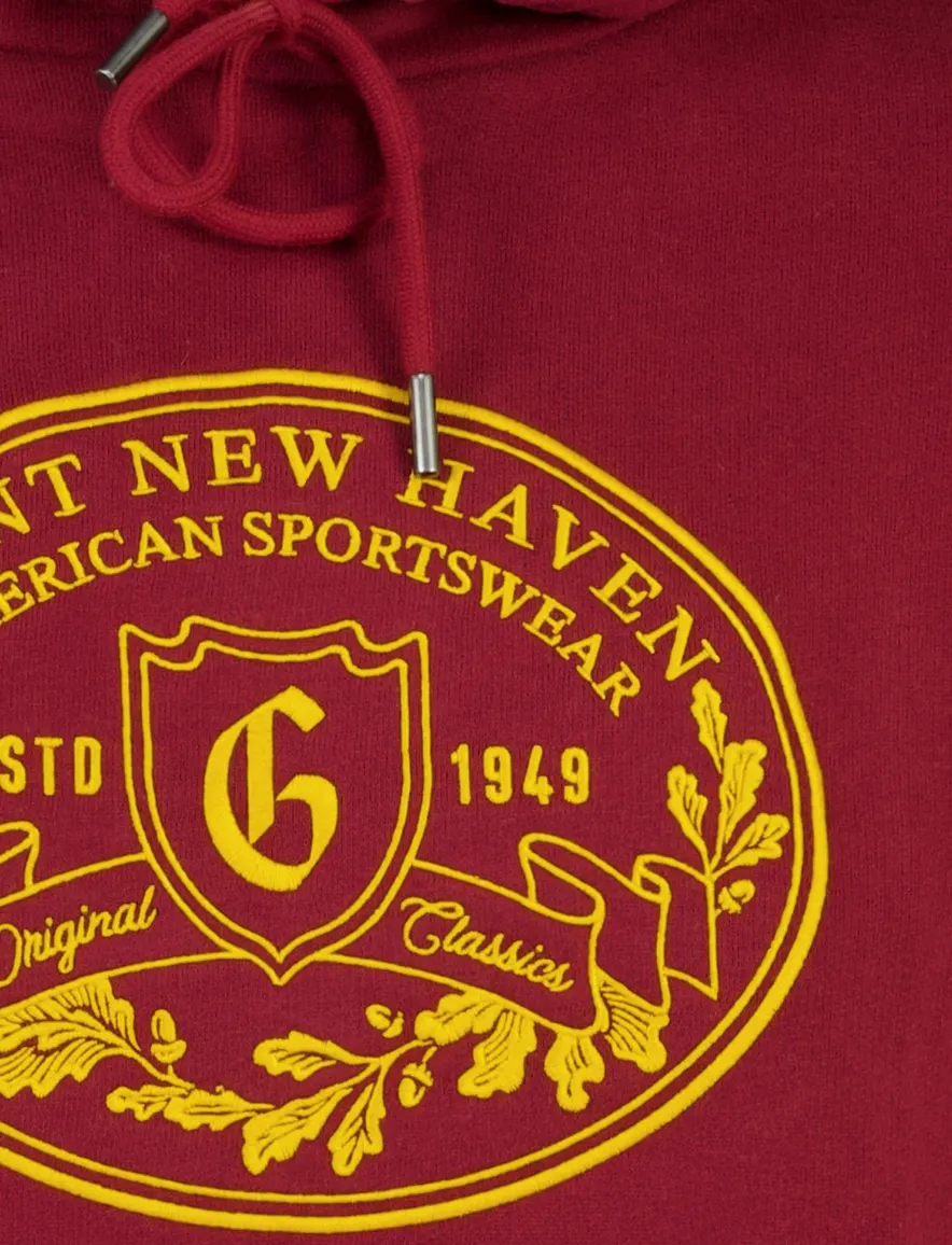 Hoodie Gant rood