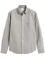 Gant Regular Fit overhemd grijs effen