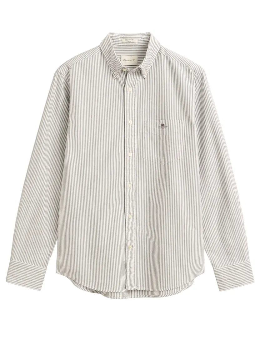 Overhemd Gant Regular Fit beige