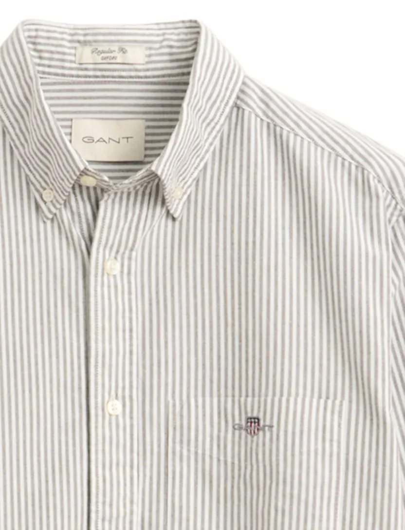 Overhemd Gant Regular Fit beige