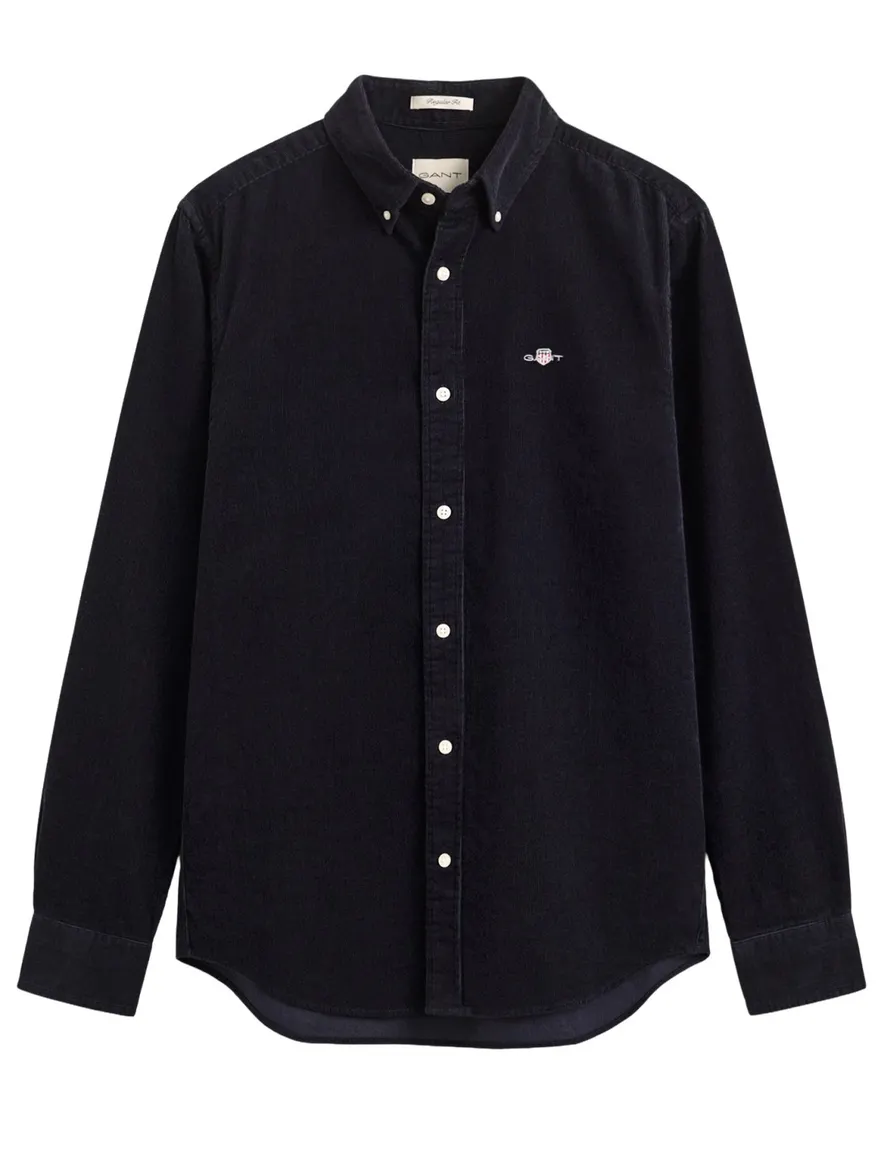 Overhemd Gant donkerblauw
