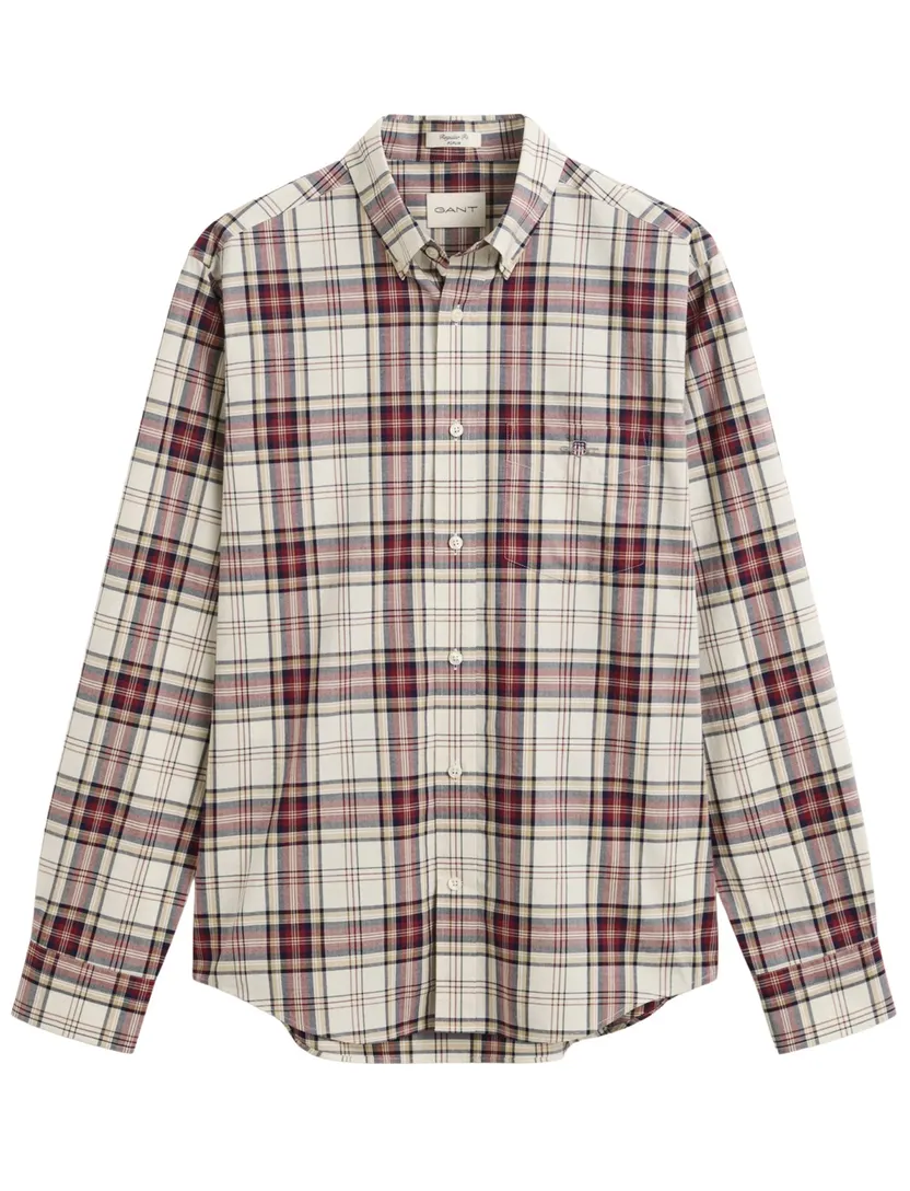 Overhemd Gant Regular Fit rood