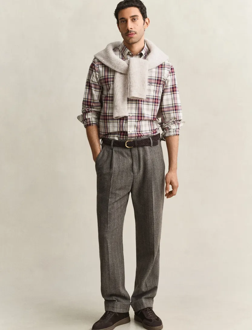 Overhemd Gant Regular Fit rood