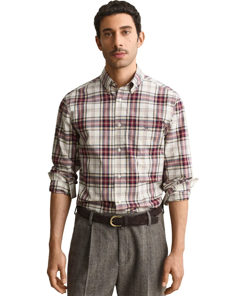 Overhemd Gant beige