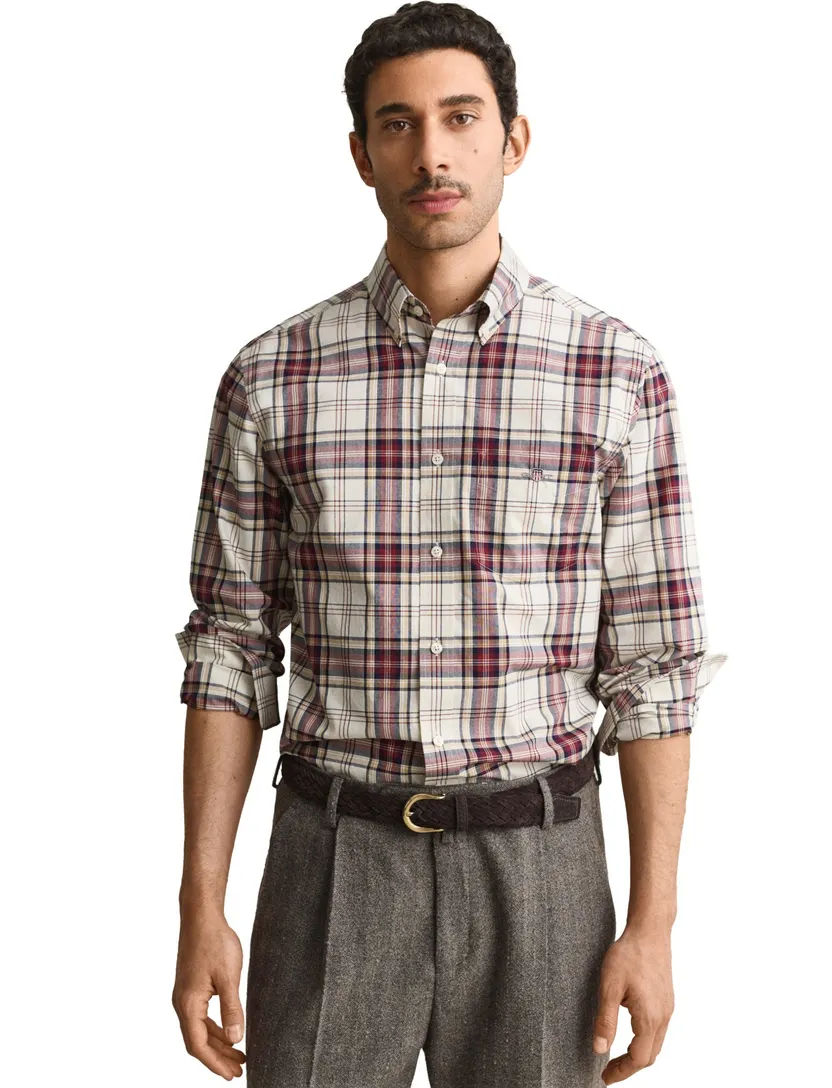 Overhemd Gant Regular Fit rood
