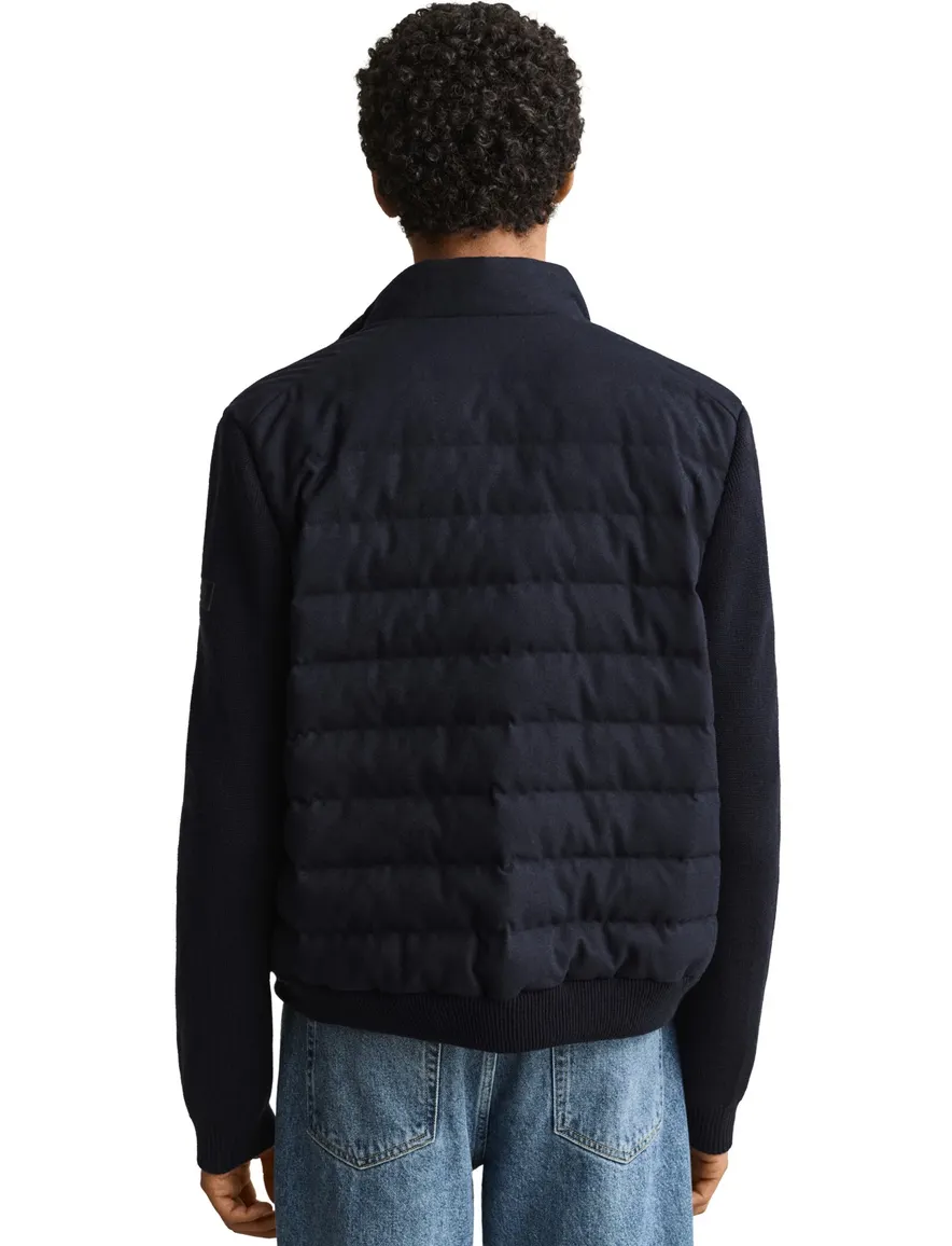 Gant gewatteerde jas donkerblauw