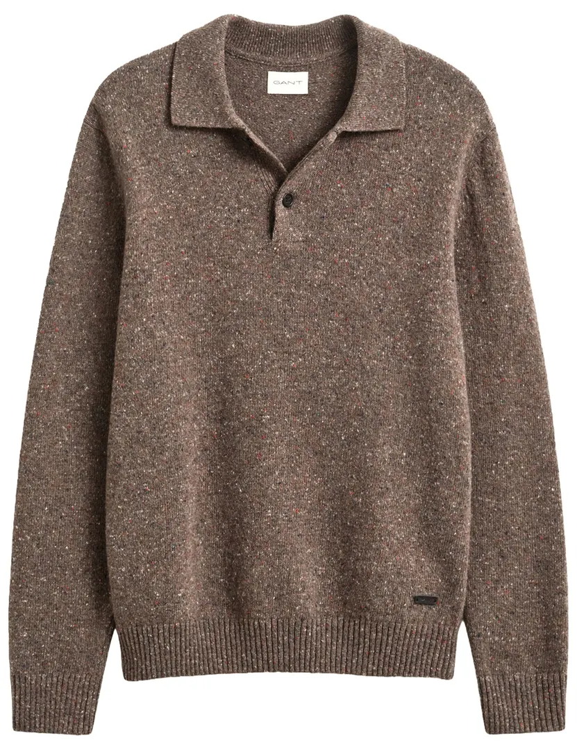 Trui Gant bruin wol