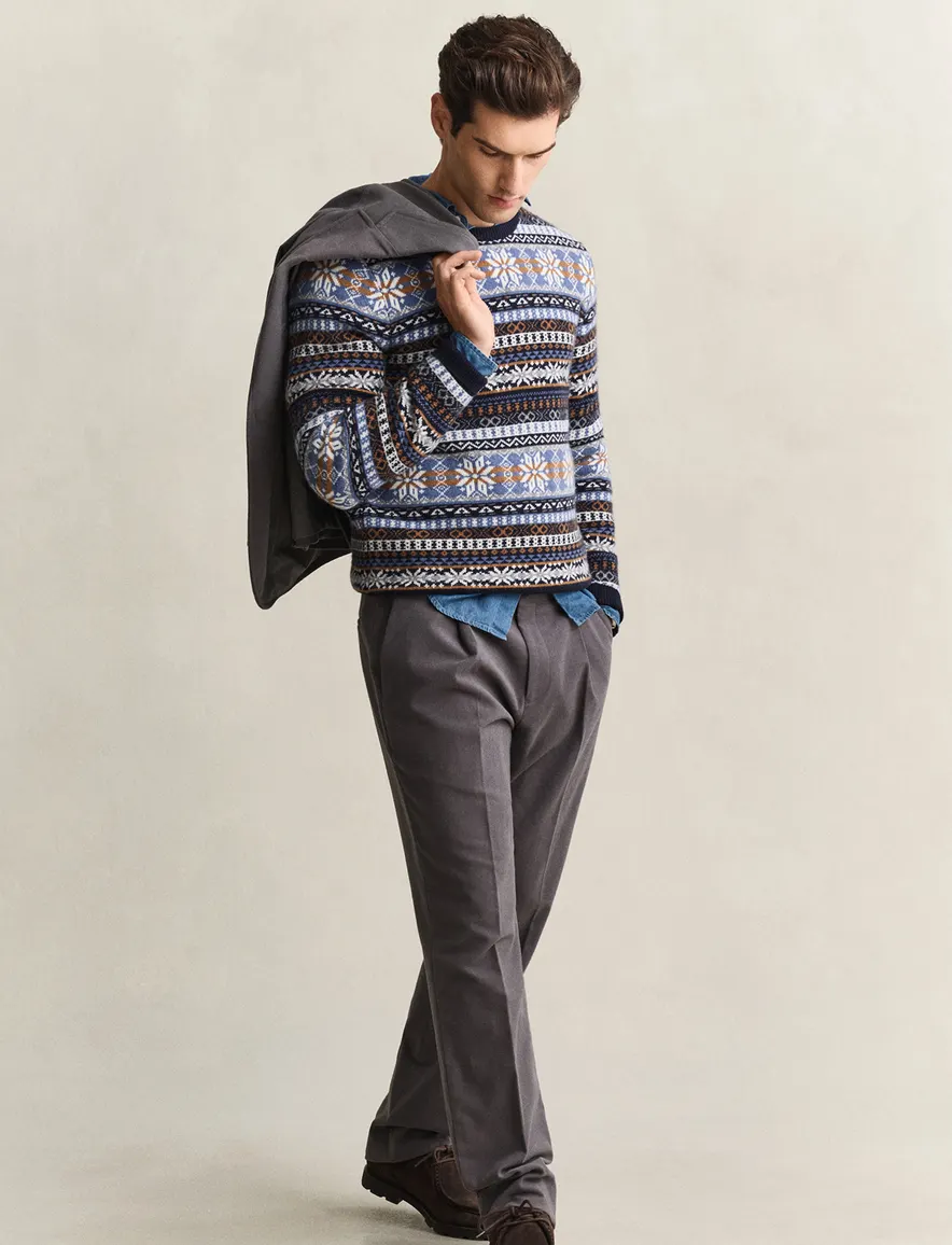 Gant trui blauw geprint