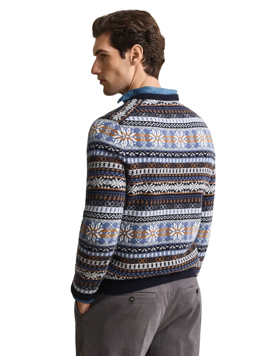 Gant trui blauw geprint