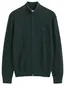 Vest Gant Regular Fit donkergroen visgraatpatroon