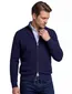 Gant vest donkerblauw gemeleerd gebreid
