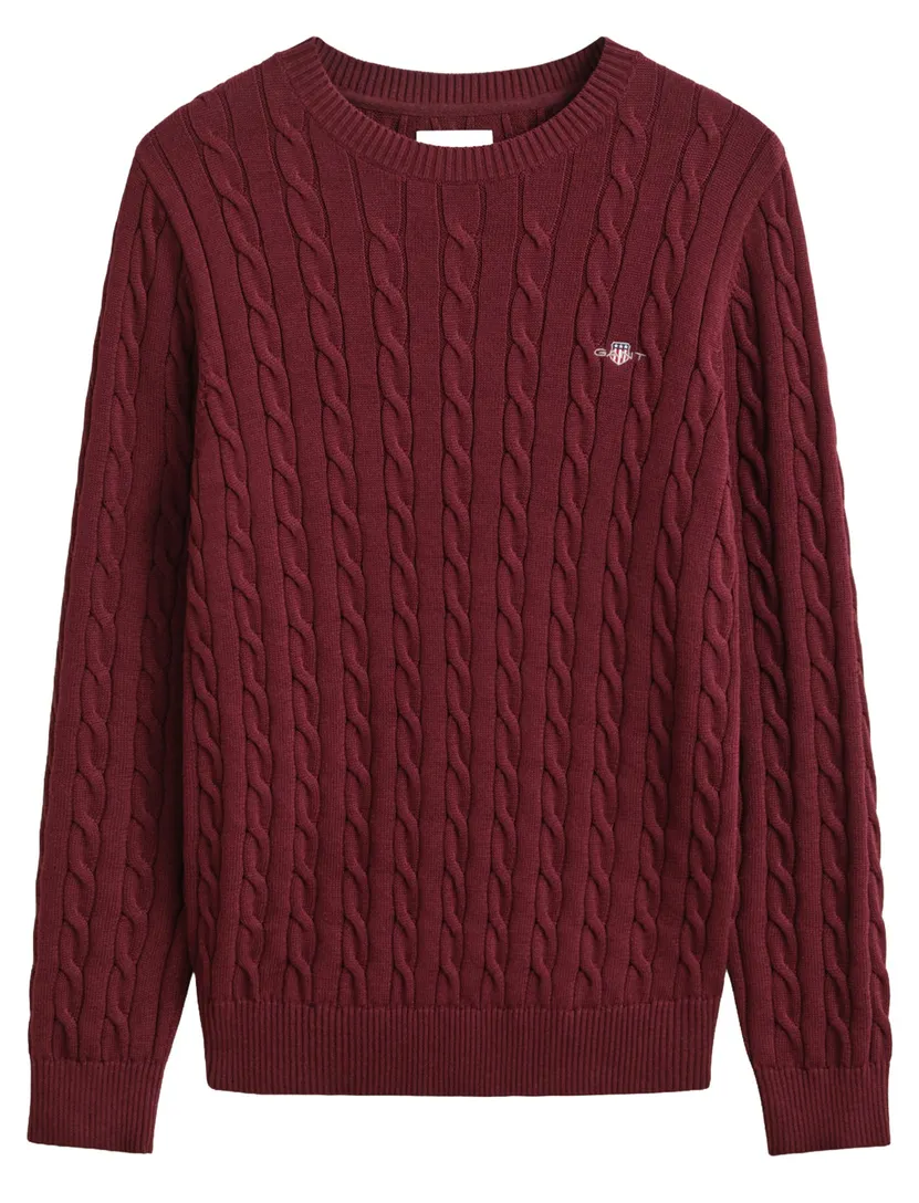 Trui Gant bordeaux gebreid