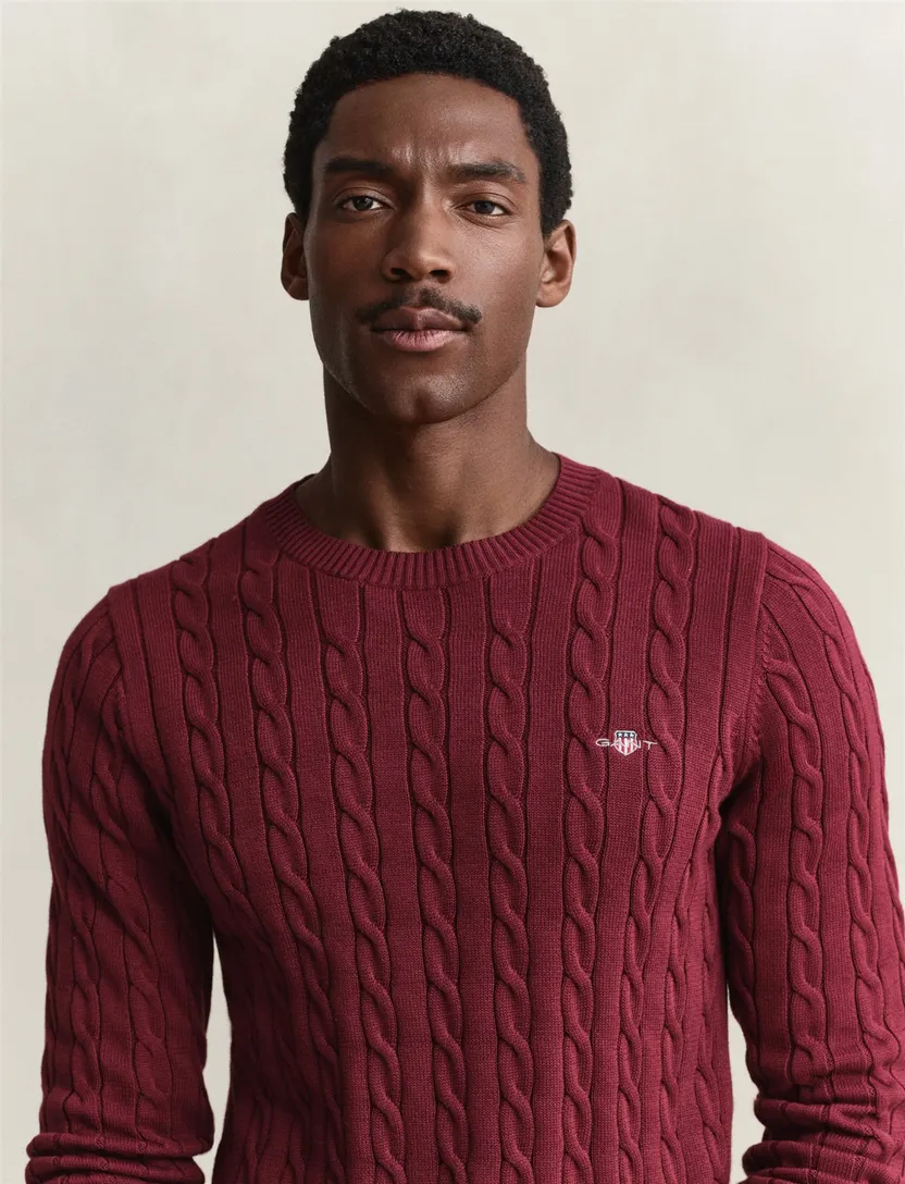 Trui Gant bordeaux gebreid