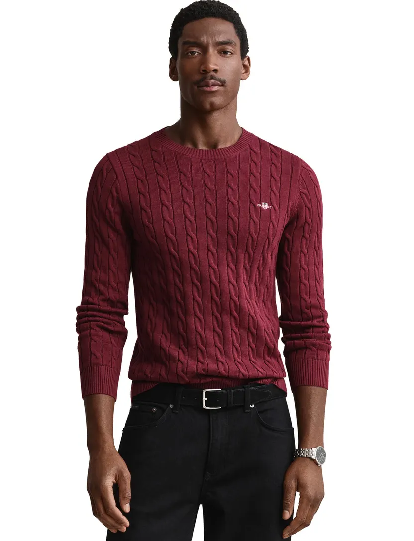 Trui Gant bordeaux gebreid