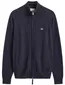Vest Gant Regular Fit donkerblauw lamswol