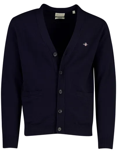 Gant Vest Gant donkerblauw wol
