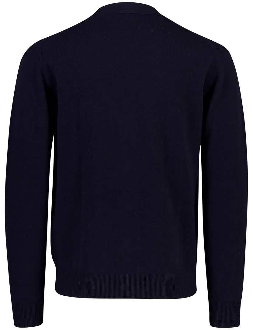 Vest Gant donkerblauw wol