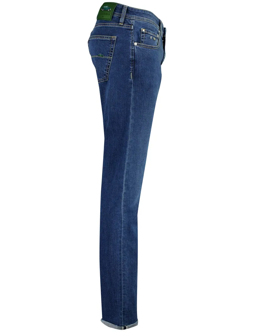 Broek Tramarossa donkerblauw normale fit