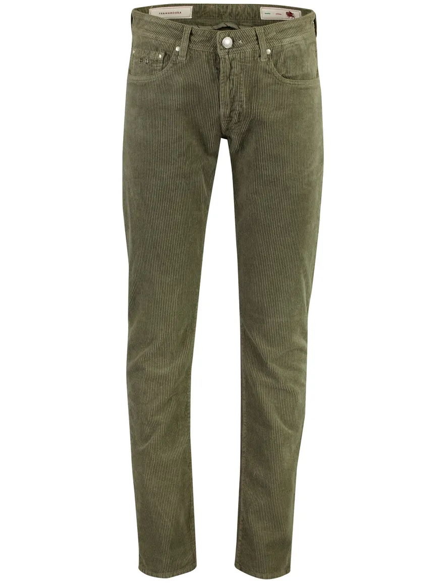 Tramarossa 5-pocket broek groen rib