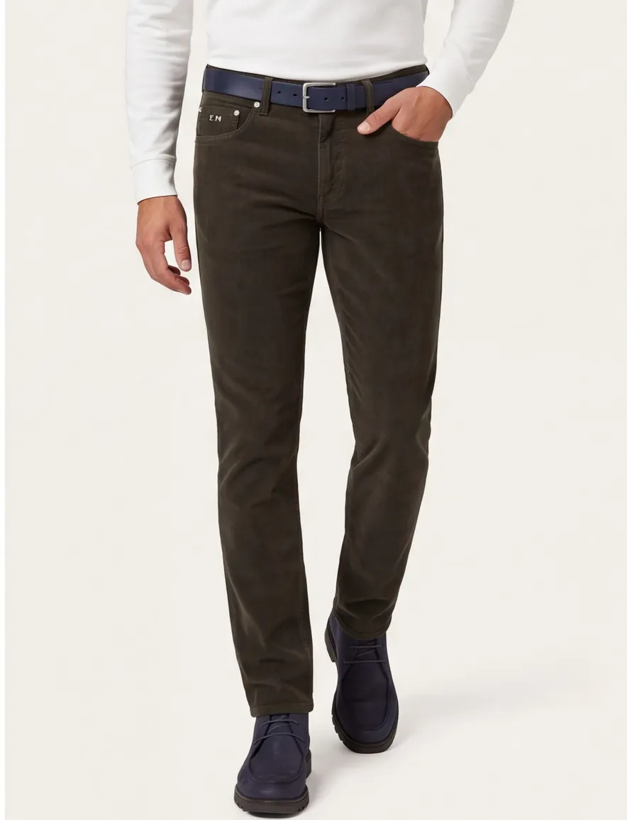 Tramarossa 5-pocket broek donkergroen