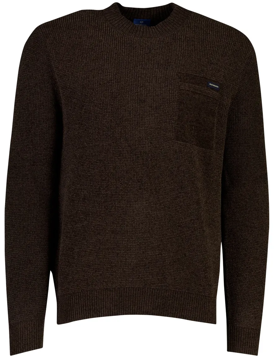 Blue Industry trui bruin ronde hals