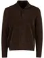 Trui Blue Industry bruin half zip knopen en rits