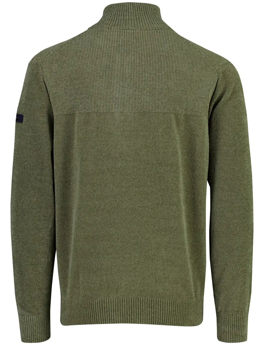 Blue Industry trui groen half zip