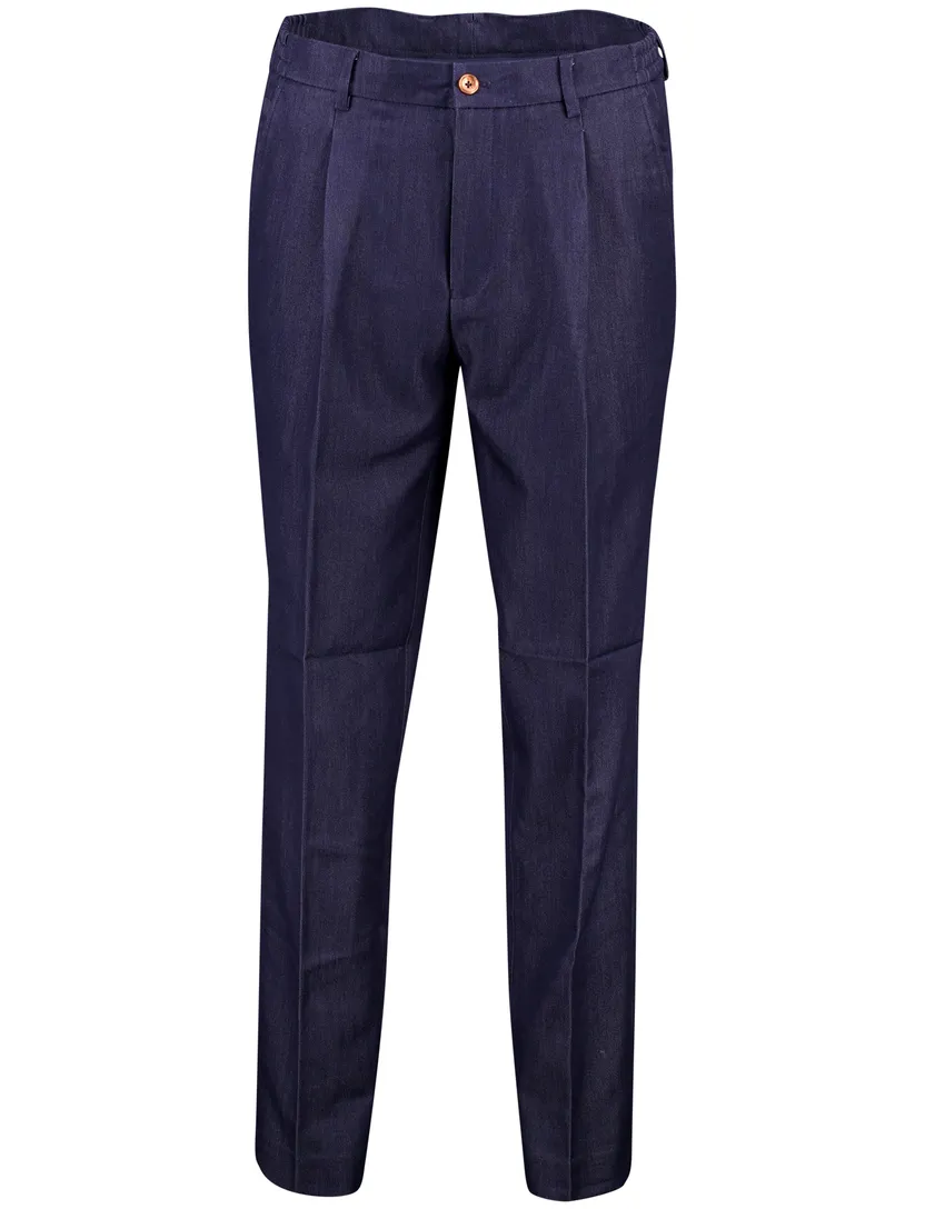 Broek Blue Industry donkerblauw stretch