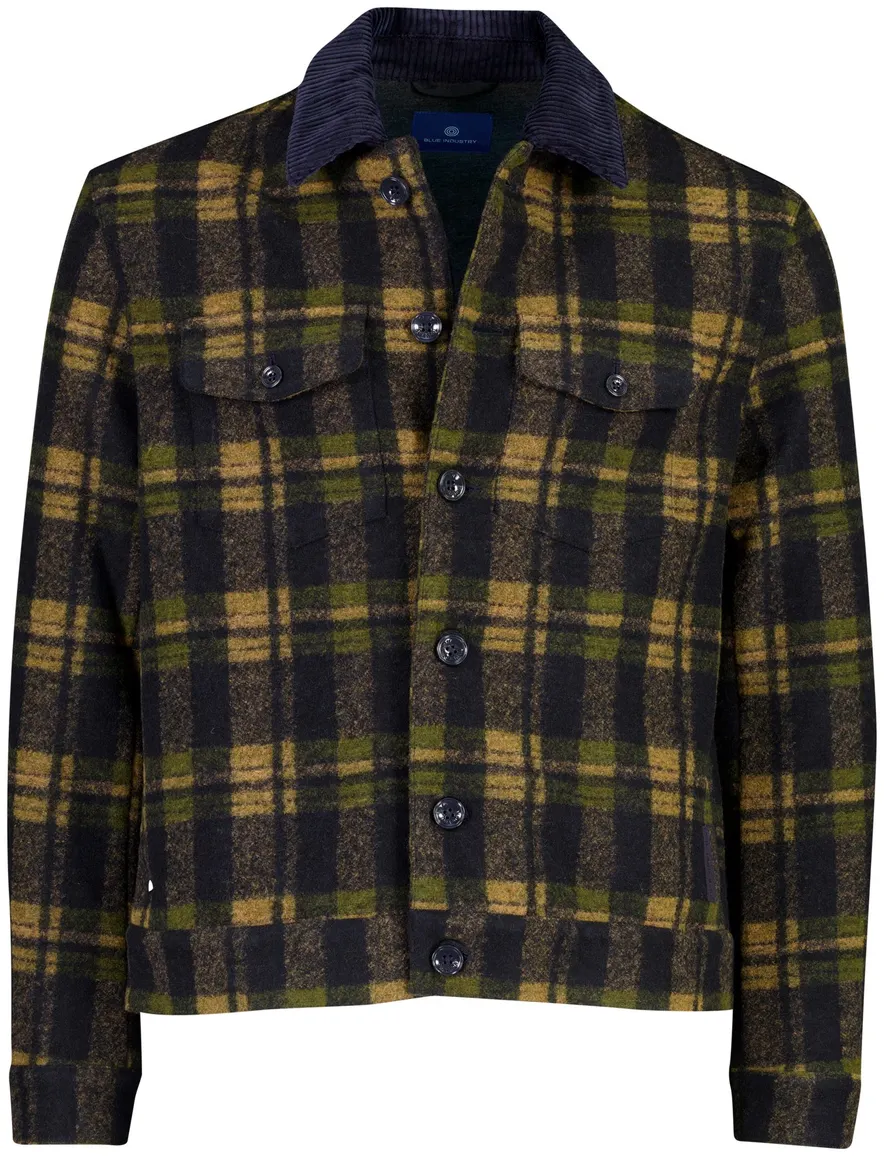 Blue Industry jas bruin geruit