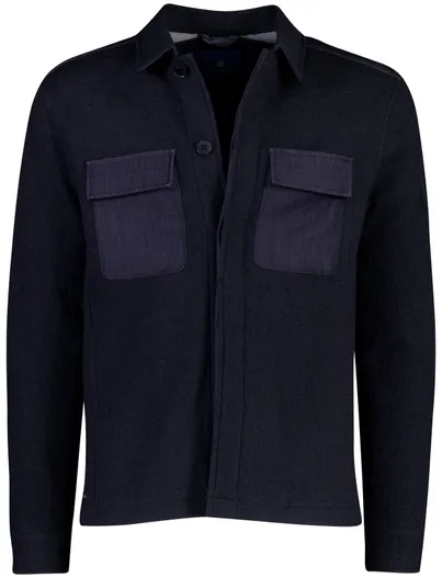 Blue Industry Overshirt Blue Industry donkerblauw