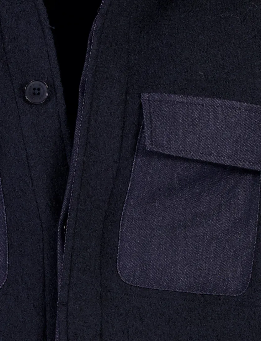 Overshirt Blue Industry donkerblauw